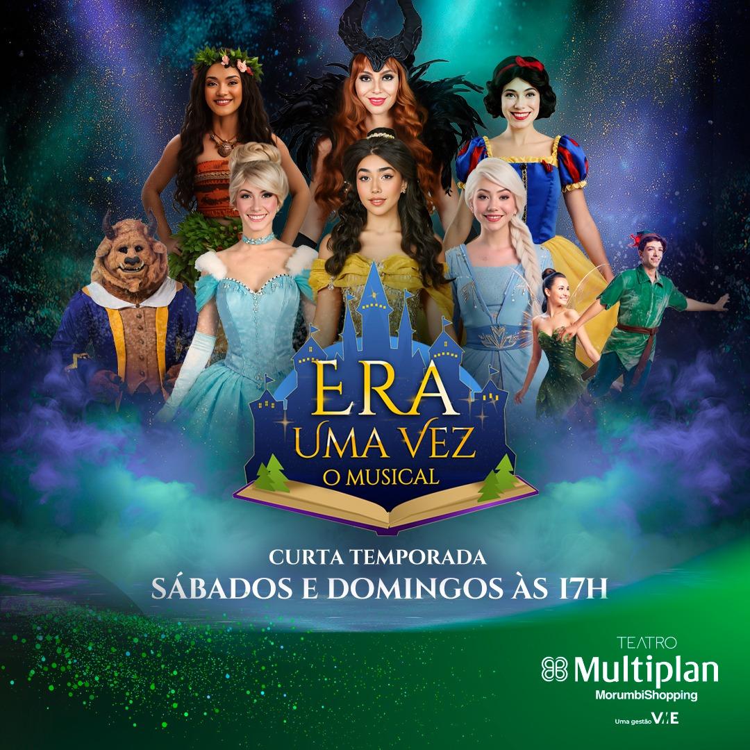 ‘Era Uma Vez – Uma Viagem Musical pelos Contos de Fada’: Musical infantil estreia dia 3 de janeiro no Teatro Multiplan MorumbiShopping