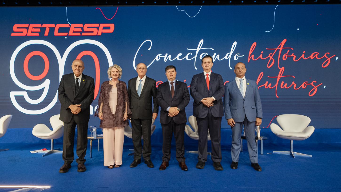 SETCESP celebra 90 anos em evento histórico no Anhembi, com presença do vice-presidente da República