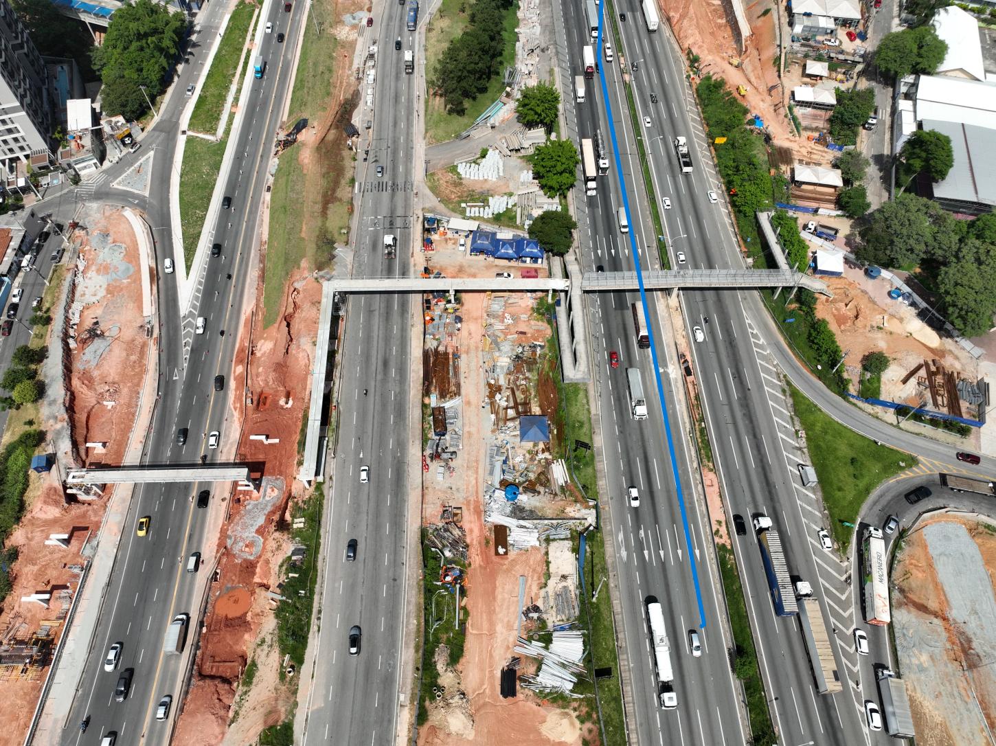 ViaOeste interdita faixa sentido capital da Castello Branco (SP-280) para avanço das obras da nova passarela