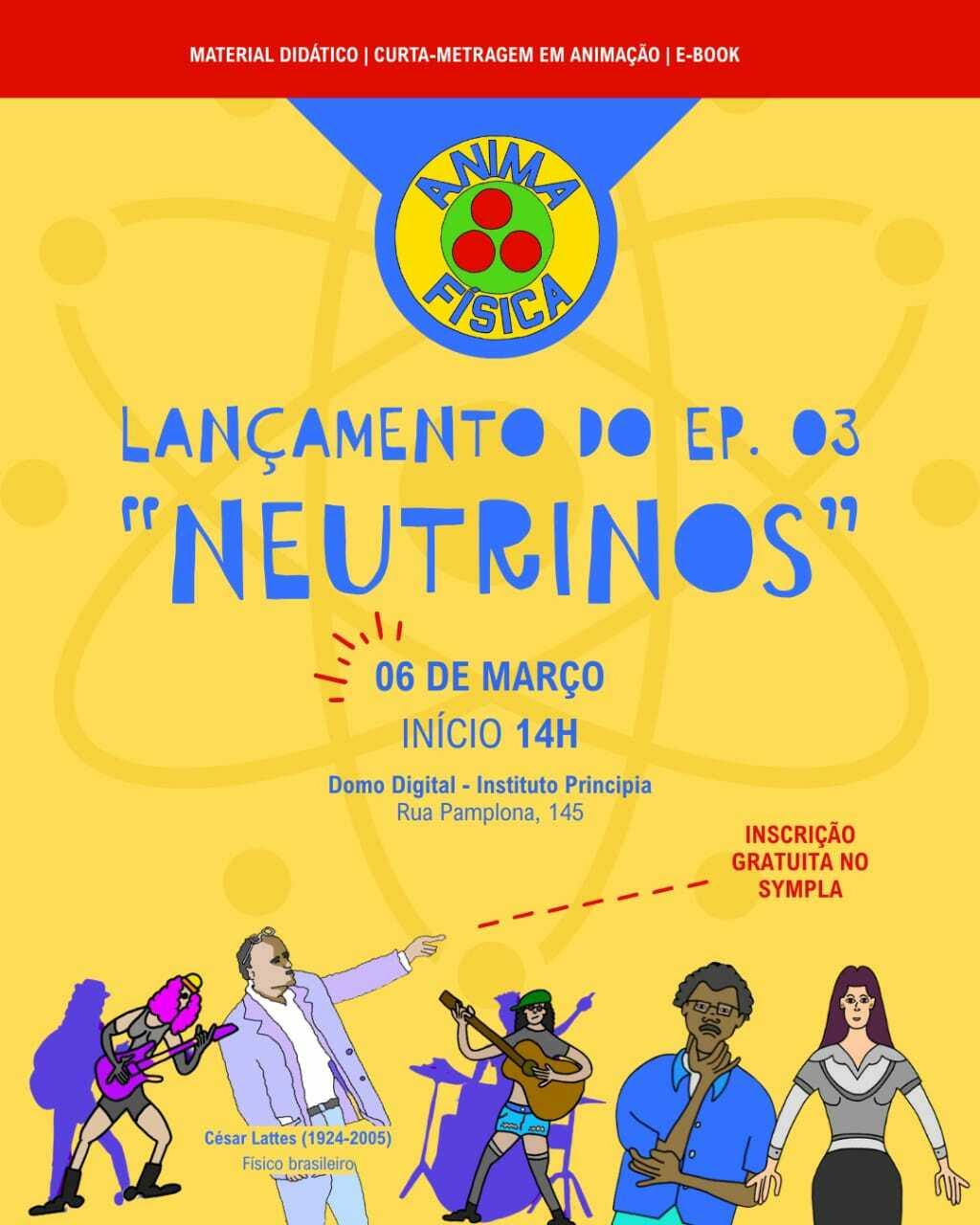 AnimaFísica lança episódio final da trilogia “Neutrinos” no Instituto Principia