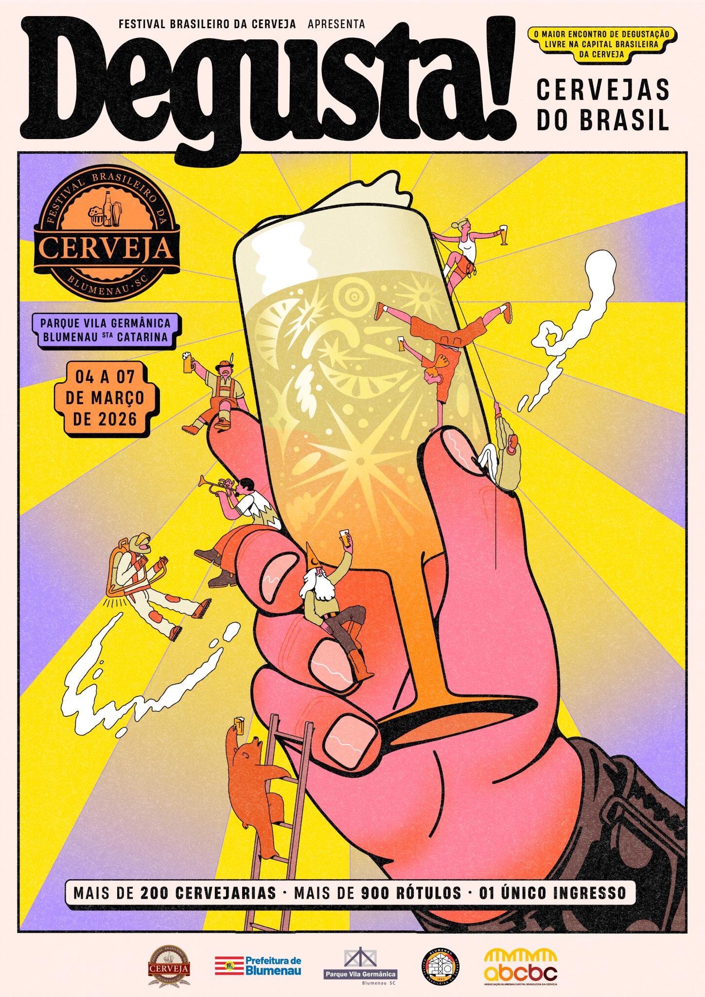 O maior encontro de cervejarias da América Latina acontece em Blumenau (SC) de 4 a 7 de março