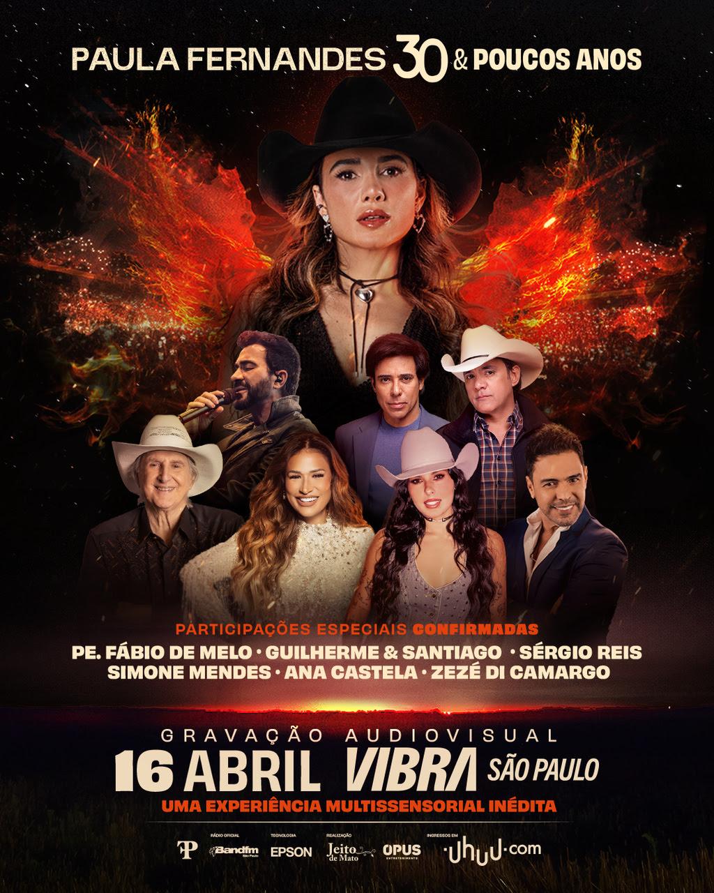 Paula Fernandes revela últimas atrações de 