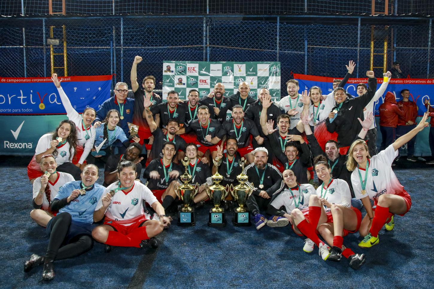 ESPN domina a Copa Rexona ACEESP de Futebol e conquista o bi no masculino e feminino