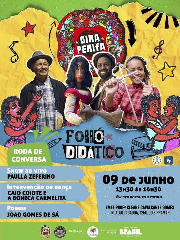 Gira Perifa promove evento com a diversidade  cultural nordestina em escola municipal no Grajaú