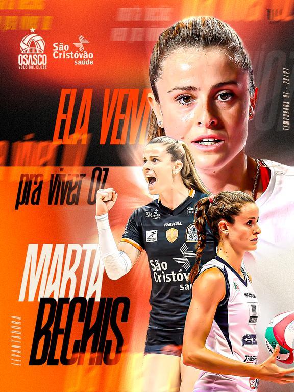 Marta Bechis é a nova levantadora do Osasco São Cristóvão Saúde