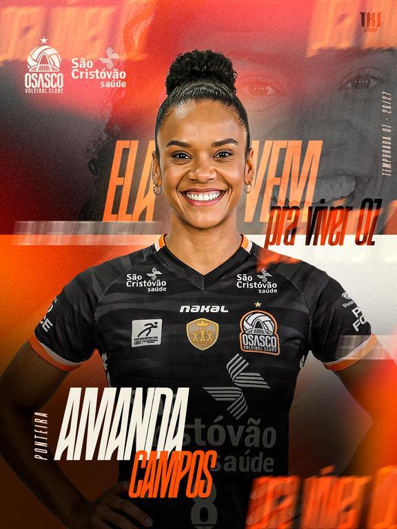 Osasco São Cristóvão Saúde confirma contratação da ponteira Amanda Campos