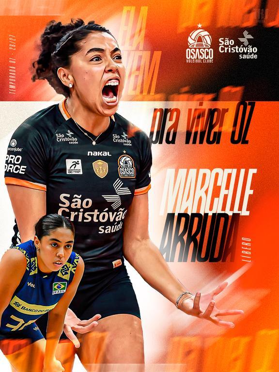 Osasco São Cristóvão Saúde escolhe Marcelle Arruda como substituta de Camila Brait