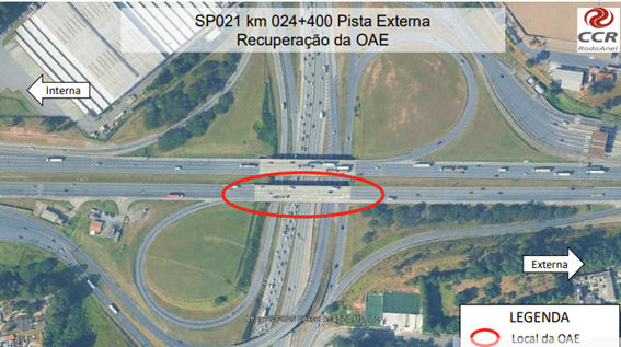 RodoAnel Oeste avança para nova etapa das obras de recuperação de viaduto no km 24,4 em Osasco