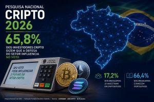 2º Pesquisa Nacional de Criptomoedas destaca avanço do eleitorado cripto e impacto nas eleições de 2026