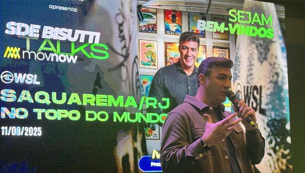 Ivan Martinho mostra como o surfe se tornou uma potência econômica no SDE Bisutti Talks