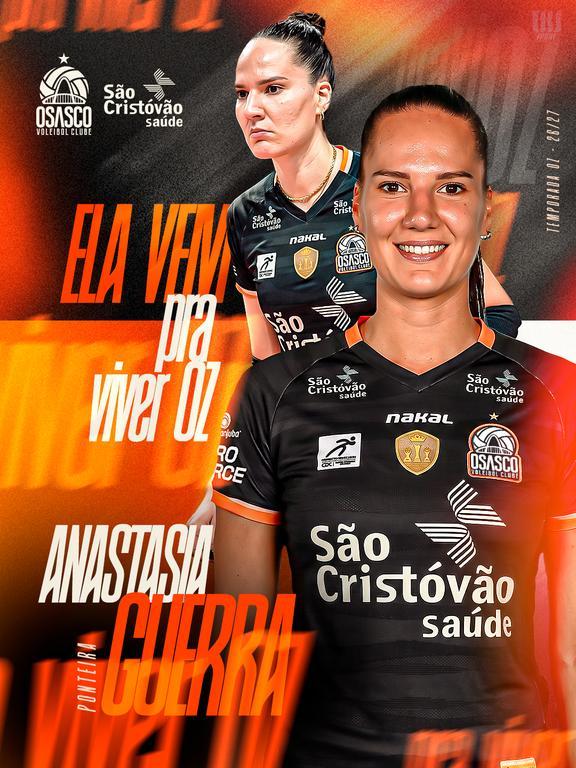 Osasco São Cristóvão Saúde contrata ponteira italiana Anastasia Guerra