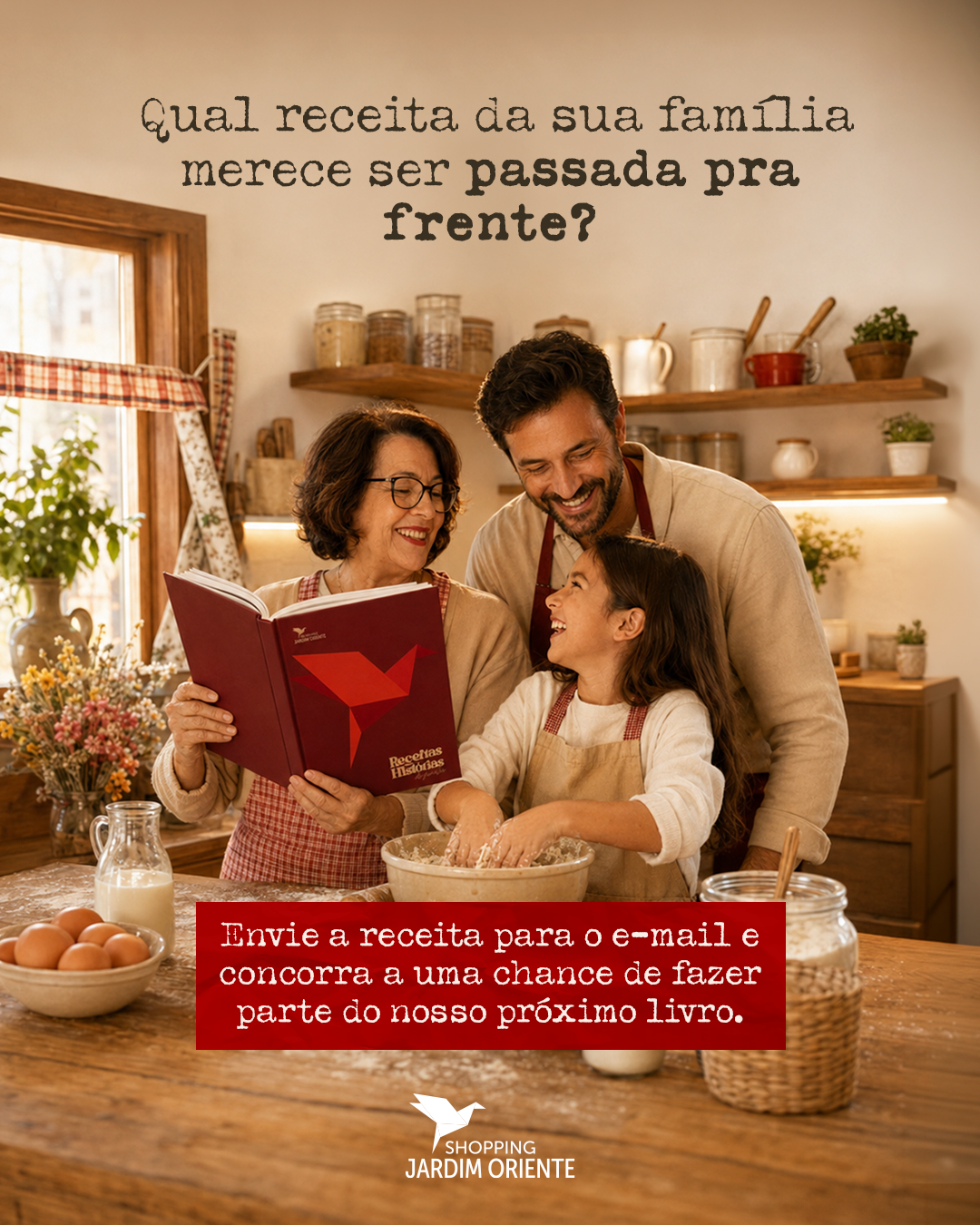 Shopping no Vale do Paraíba procura receitas que têm história, sabor e afeto de família