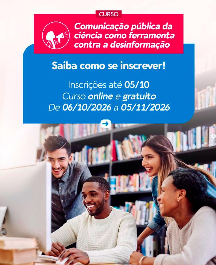 Curso gratuito da Universidade Federal de São Paulo recebe inscrições até segunda (05)