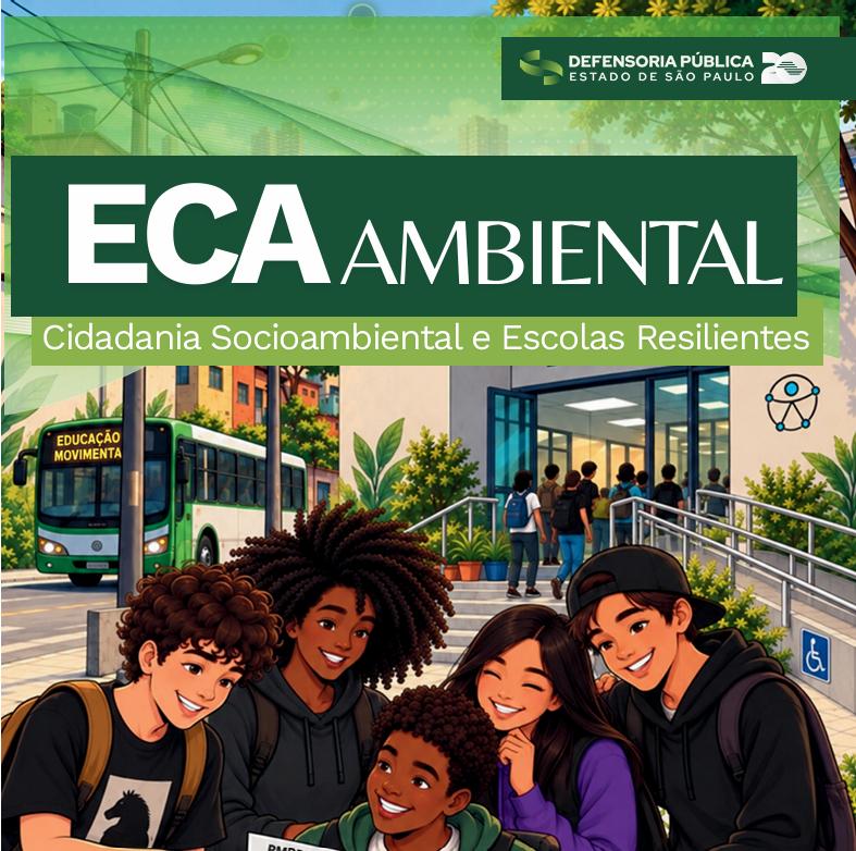 Defensoria Pública lança cartilha sobre direitos de crianças e adolescentes diante de eventos climáticos extremos