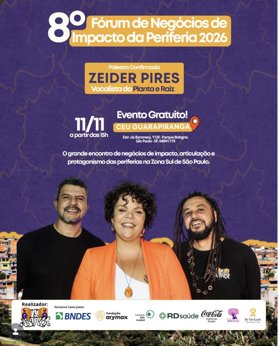 Fórum Negócios de Impacto da Periferia debaterá acesso a capital e desenvolvimento econômico dos territórios