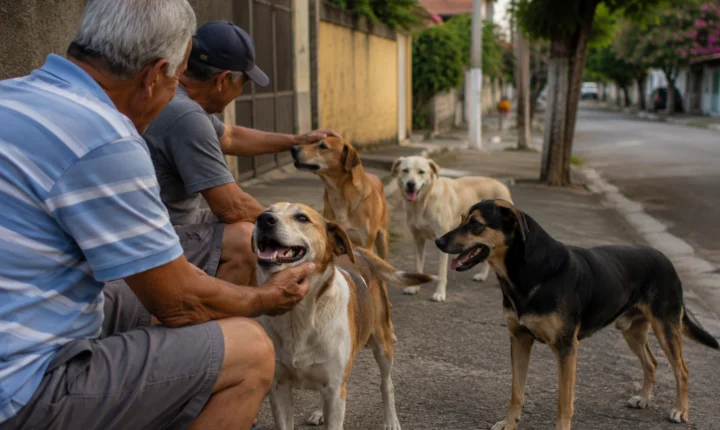 Cães comunitários fortalecem laços e criam senso de pertencimento