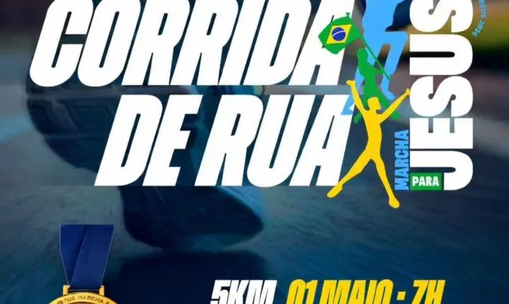 Corrida Pró-Marcha para Jesus acontece no dia 1º de maio 