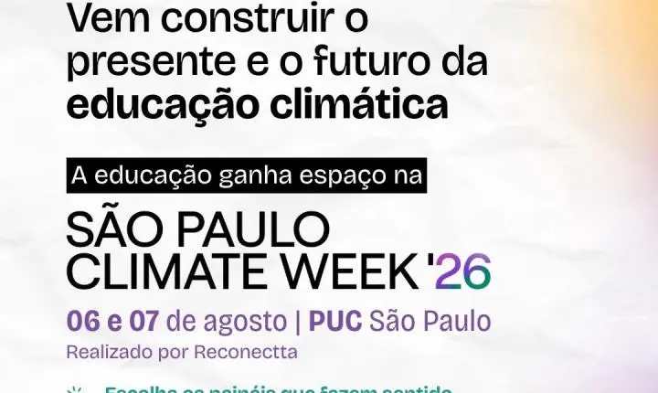 Escolas pelo Clima leva a educação para o centro da São Paulo Climate Week 26 com painéis gratuitos