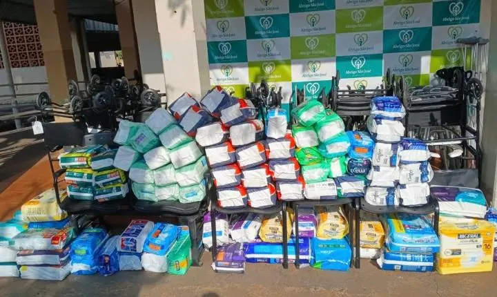 Instituto realiza doação de equipamentos de mobilidade e arrecada mais de mil fraldas em Olímpia