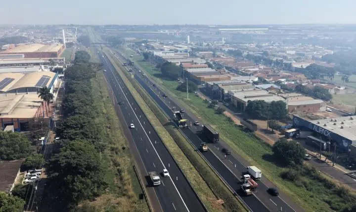 Obras na Rodovia Washington Luís avançam entre Mirassol e Cedral