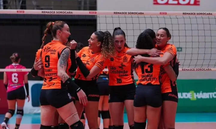 Osasco São Cristóvão Saúde bate Renasce Sorocaba por 3 sets a 0
