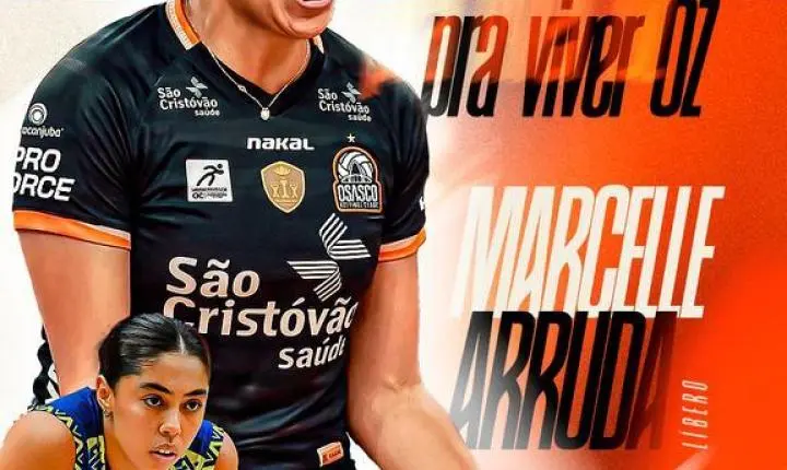 Osasco São Cristóvão Saúde escolhe Marcelle Arruda como substituta de Camila Brait