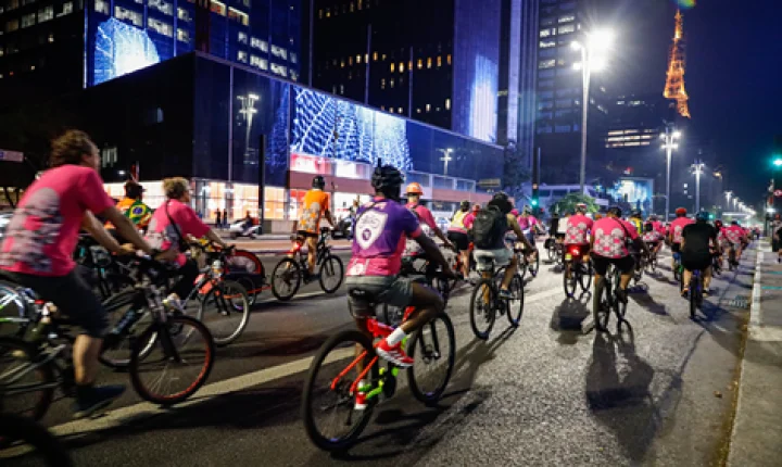 Pedalada Noturna marca a abertura da 14ª Semana Move, no sábado (19)