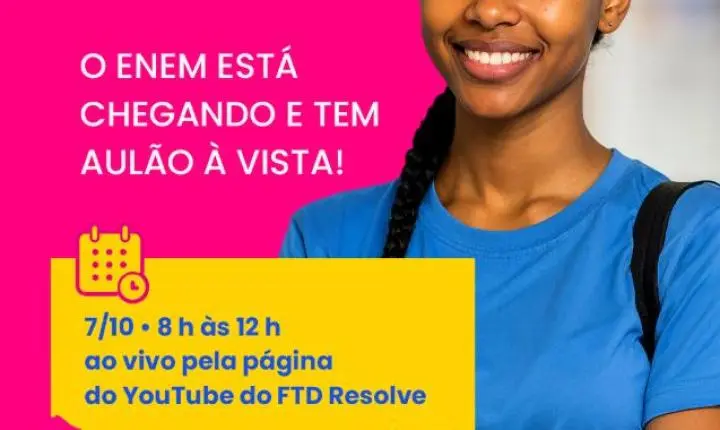 Plataforma promove aulão gratuito on-line com foco na reta final