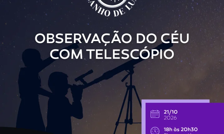 Que tal observar o céu com telescópios?