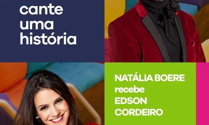 Talk show de Natália Boere receberá Edson Cordeiro na Arena B3 no sábado (29)