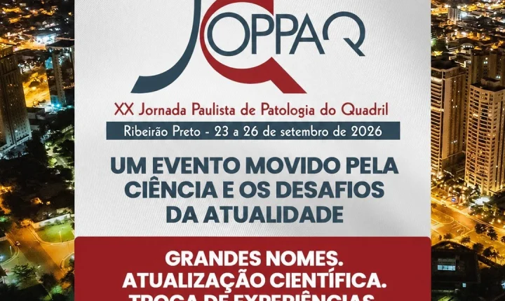 XX Jornada Paulista de Patologia do Quadril terá mais de 100 palestrantes nacionais e internacionais
